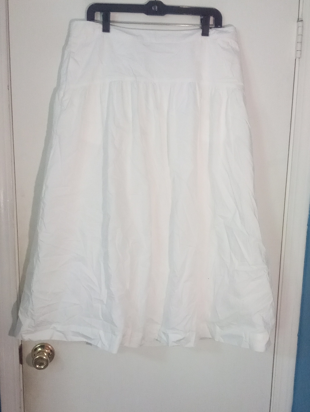 * A New Day White A-Line Midi Skirt XXL 2X NWT $35 Fully Lined